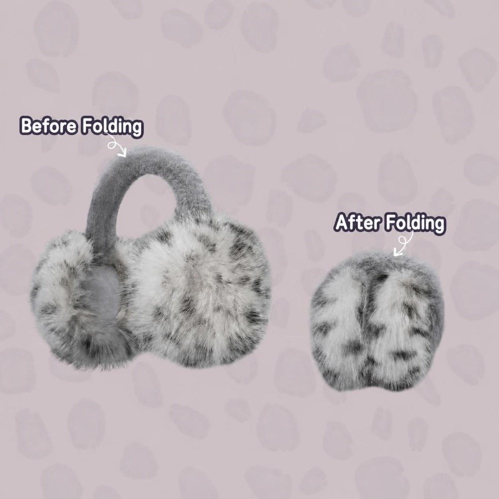 Earmuffs Foldable - Vintage Rüzgar Geçirmez Suni Kürk Kulaklık