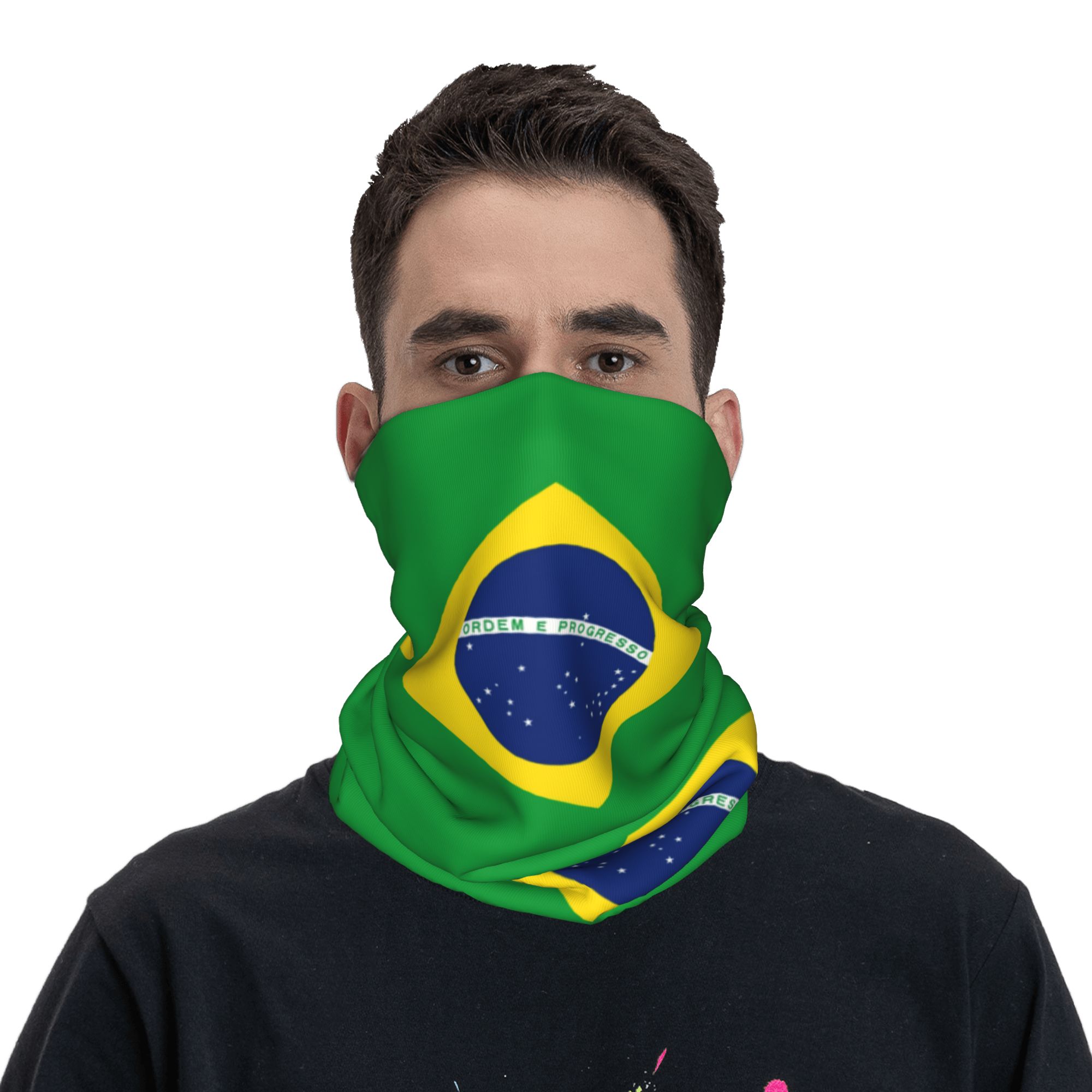 Özel Brezilya Bayrağı Bandana  - Neck Gaiter Fleece incelemesi ve fiyatı