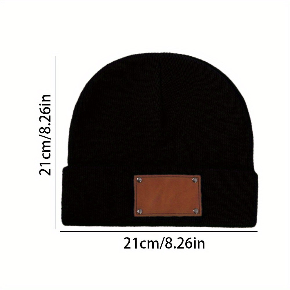 Özel Deri Yama Detaylı Bere, Ü - Knit Beanie Hat Warm incelemesi ve fiyatı