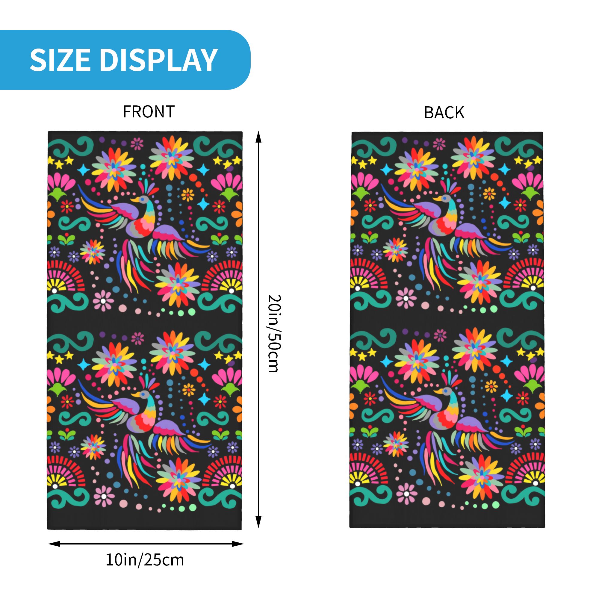 Özel Meksika Çiçek Desenli Tek - Neck Gaiter Fleece incelemesi ve fiyatı